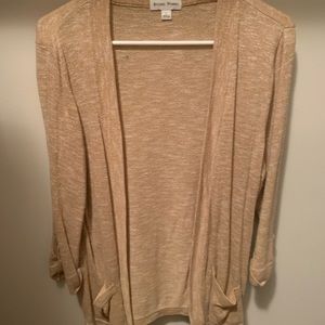Women’s tan cardigan
